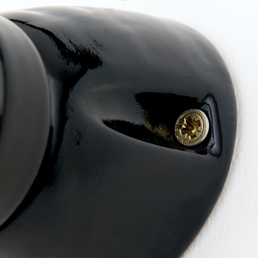 Wandleuchte FROST 1xE27/60W/230V schwarz