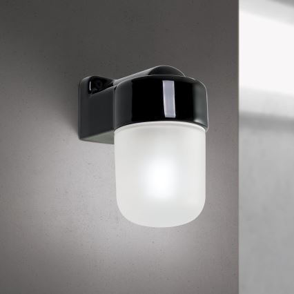Wandleuchte OSTIA 1xE27/40W/230V schwarz
