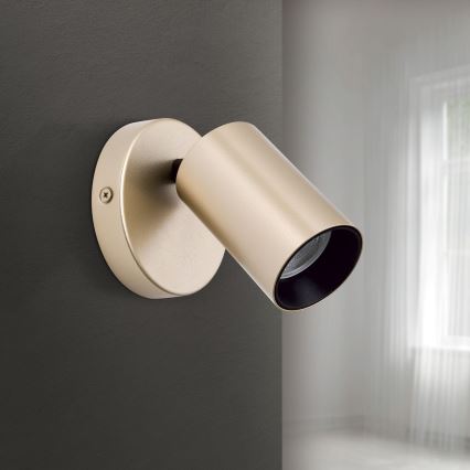 Wandspot SEAN 1xGU10/13W/230V goldfarben