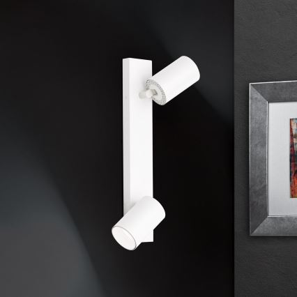 Wand-Spotleuchte SEAN 2xGU10/13W/230V weiß