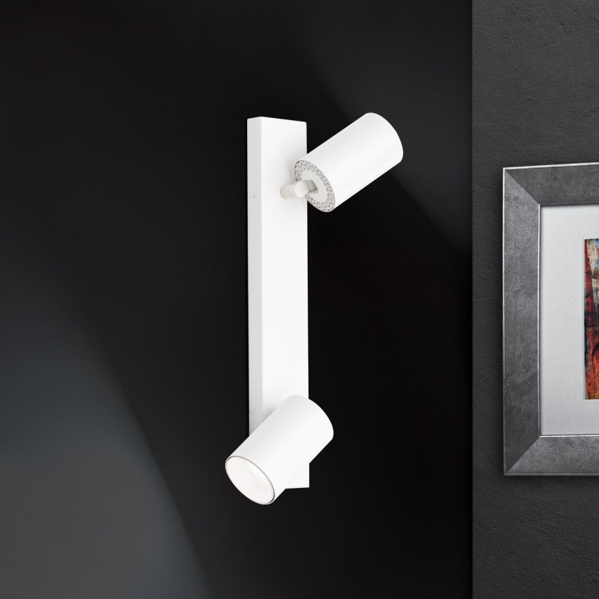 Wand-Spotleuchte SEAN 2xGU10/13W/230V weiß