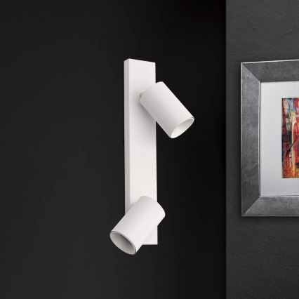 Wand-Spotleuchte SEAN 2xGU10/13W/230V weiß