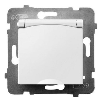Ospel - Außensteckdose ohne Rahmen 230 V ARIA IP44 weiß