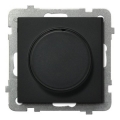 Ospel - SONATA rahmenloser Drehdimmer, schwarz