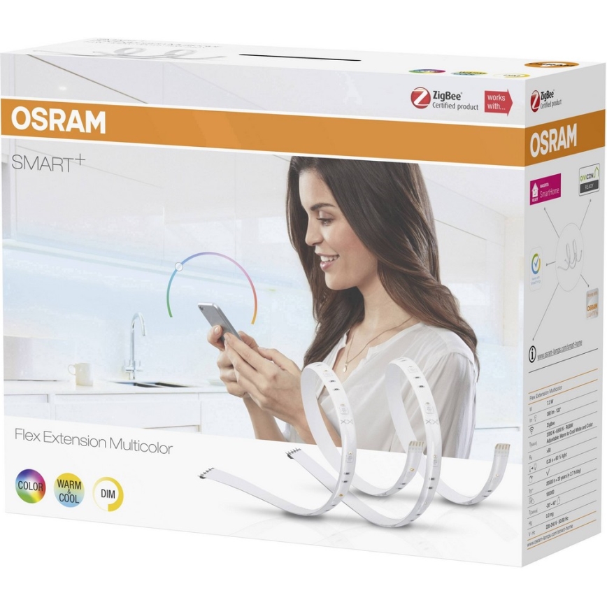 Osram - SET 2x LED RGBW Dimmbarer LED-Streifen SMART+ LED/7,3W/230V 1,2m