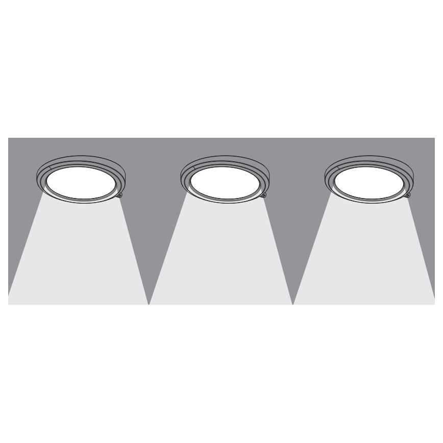 Osram - 3er-Set SMART+ LED-Unterbauleuchten, dimmbar, 6,5 W, 230 V, 3000–6500 K, Wi‑Fi