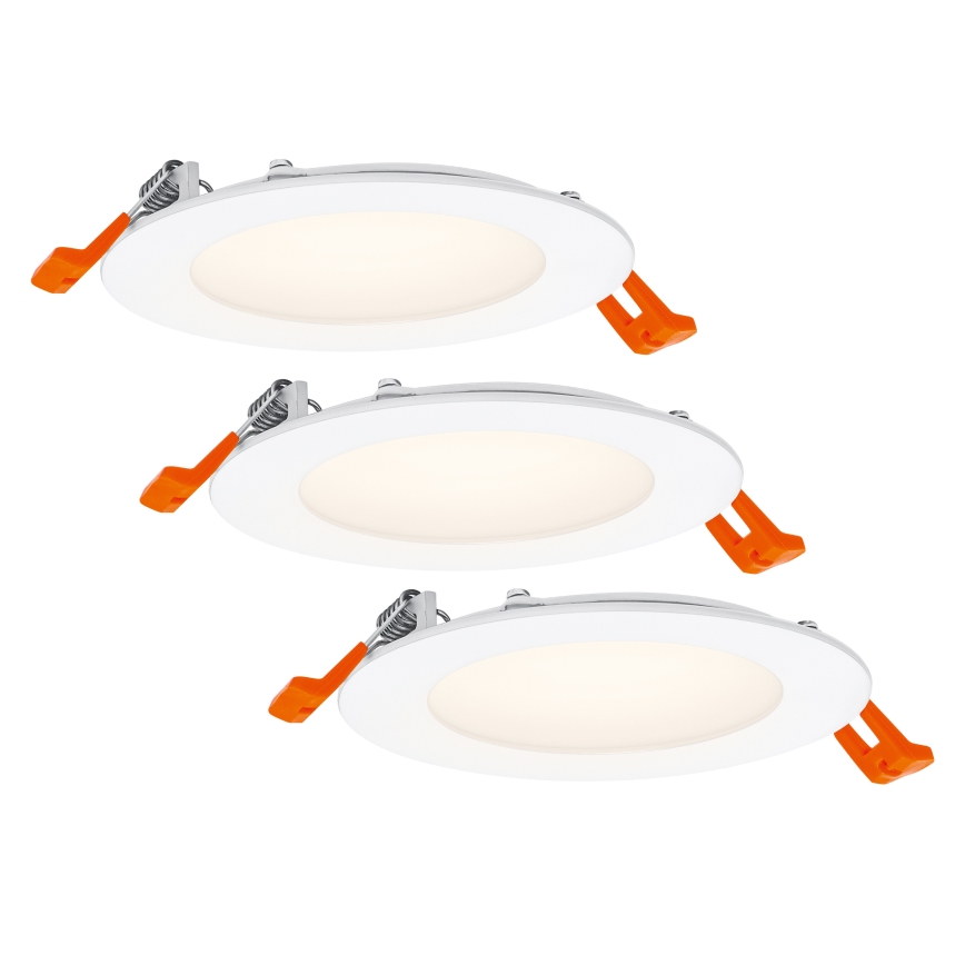 Osram - SET 3x LED-Einbaustrahler SPOT LED/8W/230V 3000K pr. 12 cm weiß