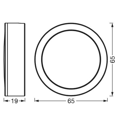 Osram - 3er-Set LED-Unterbauleuchte UNDERCABINET LED/3W/230V 3000K, schwarz