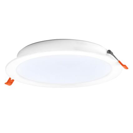 Osram - 6er-Set LED-Einbauleuchten ESSENTIAL LED, 18 W / 230 V, 6500 K, Ø 22 cm, weiß