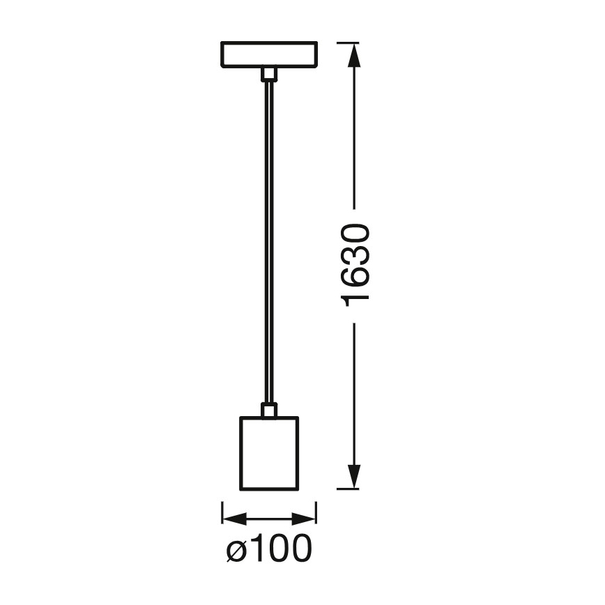 Osram - Anschlusskabel PENDULUM CYLINDER 1xE27/15W/230V Holz