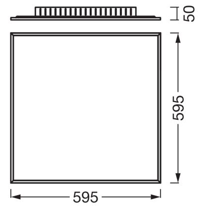 Osram - Aufbau-LED-Panel PLANON LED/40W/230V 60x60 cm weiß