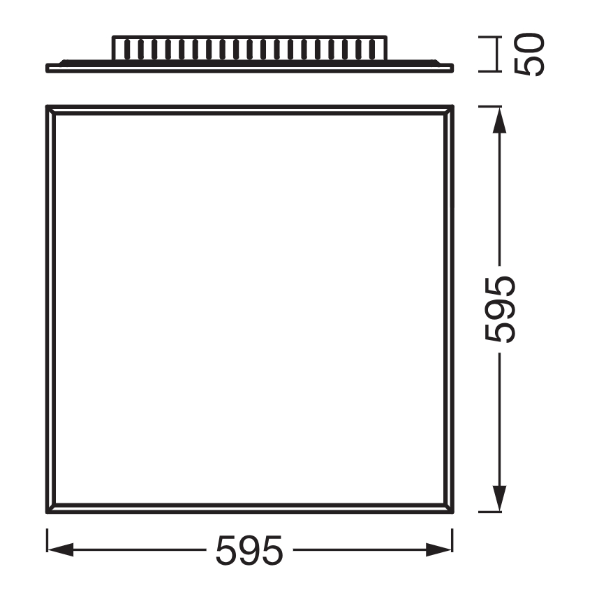 Osram - Aufbau-LED-Panel PLANON LED/40W/230V 60x60 cm weiß