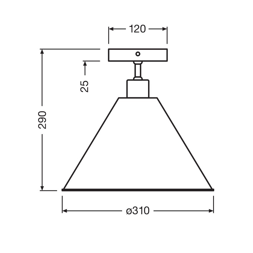 Osram - Aufgesetzte Deckenleuchte PULP 1xE27/9W/230V Ø 31 cm