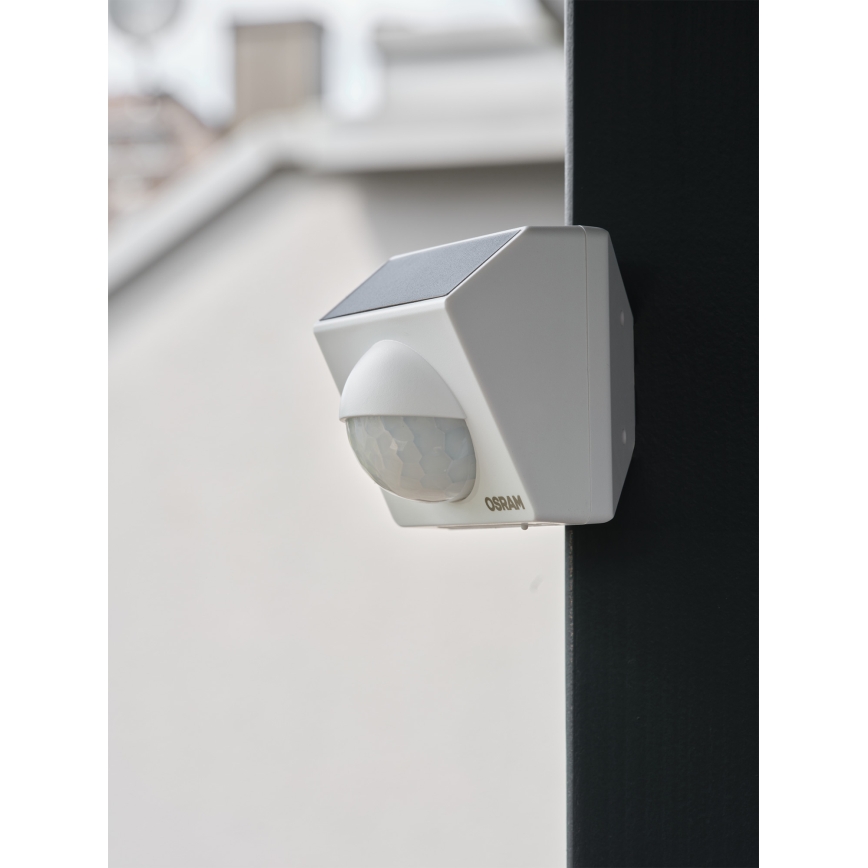 Osram - Außen-Solar-Bewegungsmelder SMART+ 3,7 V, weiß, IP65, Wi‑Fi, 800 mAh