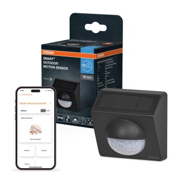 Osram - Außen-Solar-Bewegungsmelder SMART+ 3,7V Anthrazit IP65 Wi-Fi 800 mAh