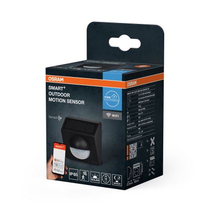 Osram - Außen-Solar-Bewegungsmelder SMART+ 3,7V Anthrazit IP65 Wi-Fi 800 mAh