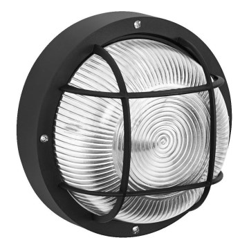 Osram - Außenwandleuchte BULKHEAD 1xE27/10W/230V Ø 19 cm IP54 schwarz