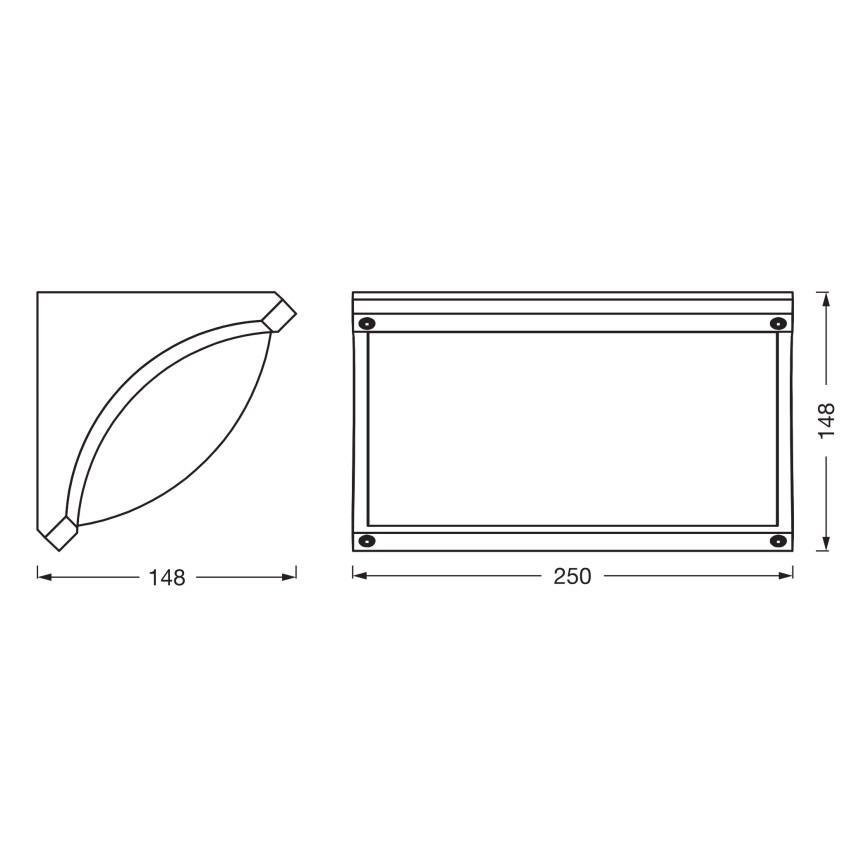Osram - Außenwandleuchte ENDURA CLASSIC 1xE27/40W/230V IP54 anthrazit