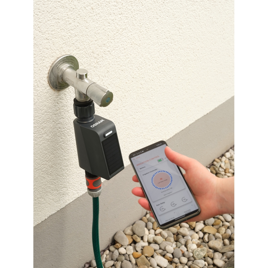 Osram - Bewässerungsventil mit Solarpanel SMART+ IP55 Wi-Fi