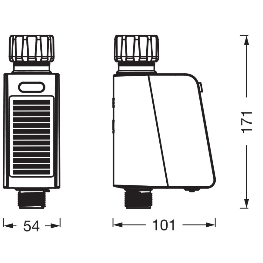 Osram - Bewässerungsventil mit Solarpanel SMART+ IP55 Wi-Fi