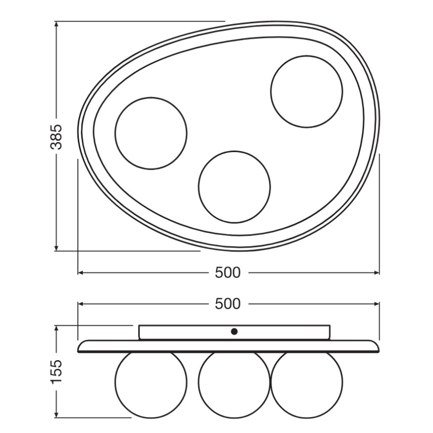 Osram - Deckenleuchte ACACIA NEST 3xG9/5W/230V Akazie