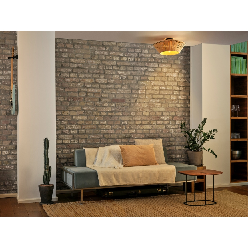 Osram - Deckenleuchte DECOR STRIPES 1xE27/10W/230V, Ø 40,5 cm, beige