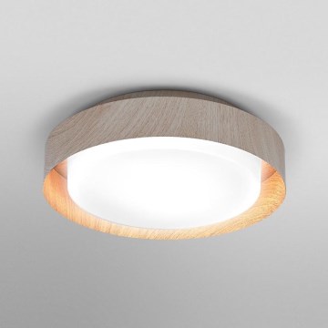 Osram - Deckenleuchte ORBIS MADRID 2xE27/10W/230V Ø 29 cm Holzdekor