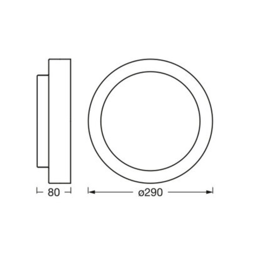 Osram - Deckenleuchte ORBIS MADRID 2xE27/10W/230V Ø 29 cm weiß