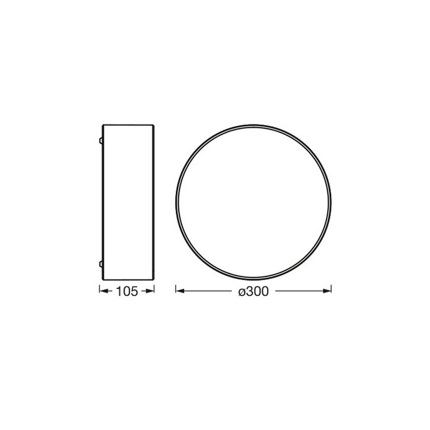 Osram - Deckenleuchte ORBIS PARIS 1xE27/25W/230V Ø 30 cm braun