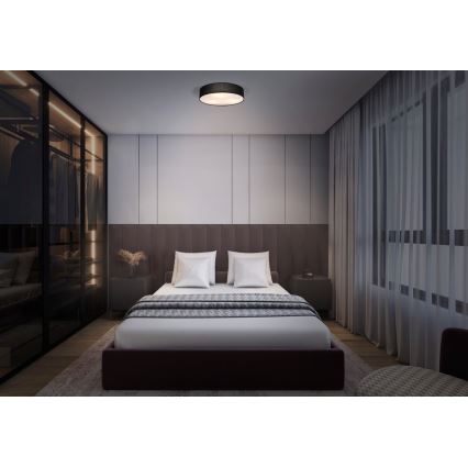 Osram - Deckenleuchte ORBIS PARIS 1xE27/25W/230V Ø 30 cm schwarz