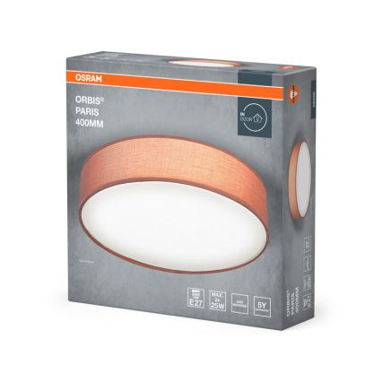 Osram - Deckenleuchte ORBIS PARIS 2xE27/25W/230V Ø 40 cm braun