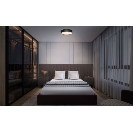 Osram - Deckenleuchte ORBIS PARIS 2xE27/25W/230V, Ø 40 cm, schwarz