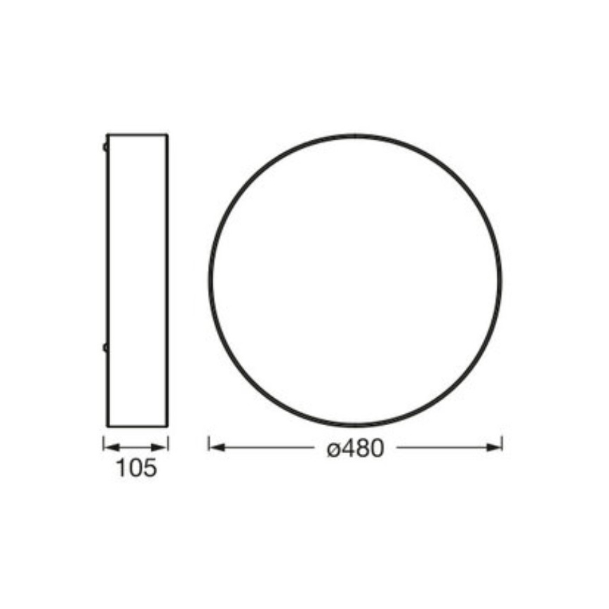 Osram - Deckenleuchte ORBIS PARIS 3xE27/15W/230V Durchmesser 48 cm braun