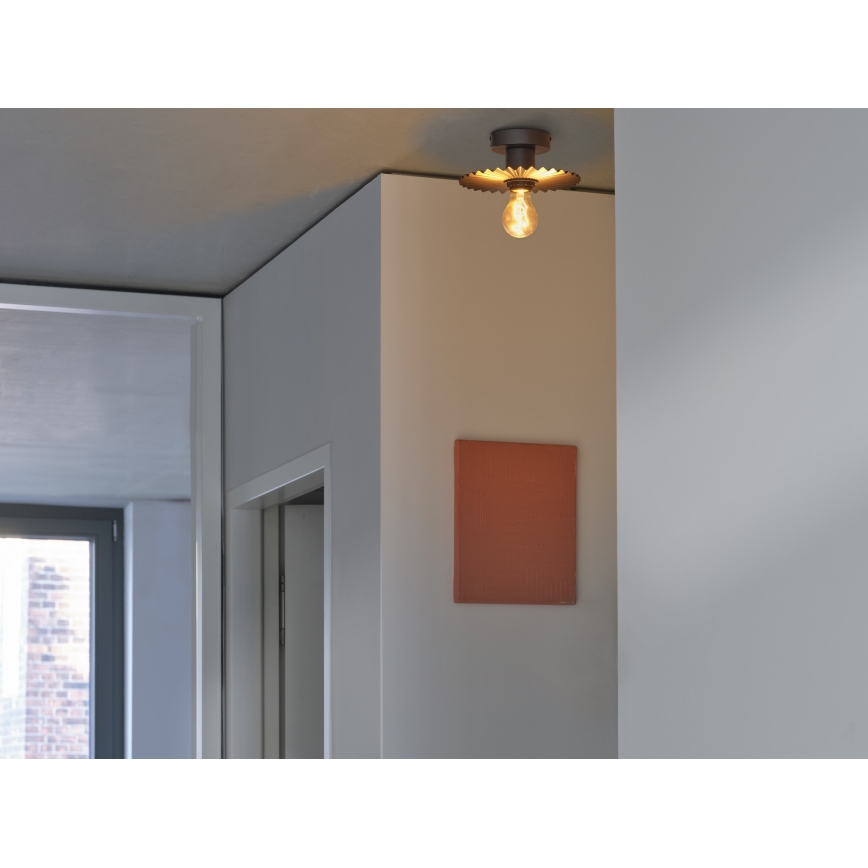 Osram - Deckenleuchte PLISSEE 1xE27/15W/230V Ø 20 cm anthrazit