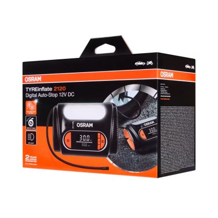 Osram - Digitaler Reifenkompressor TYREinflate 2120 180W/12V