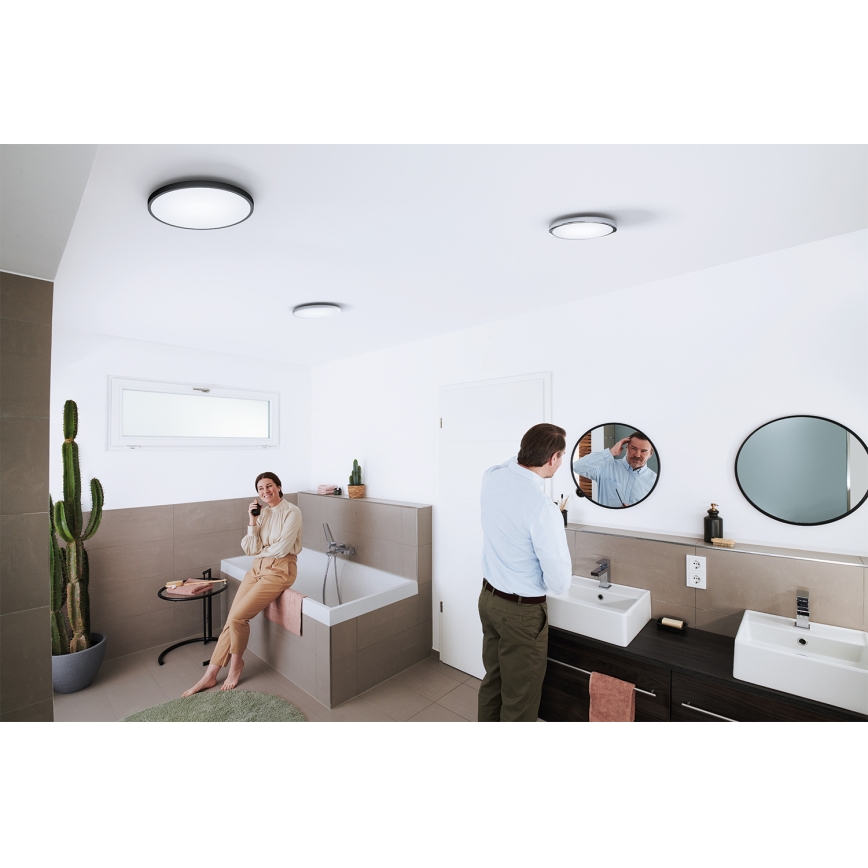Osram - SMART+ DISC LED Badezimmer-Deckenleuchte, dimmbar, 24W, 230V, 3000-6500K, IP44, Wi-Fi