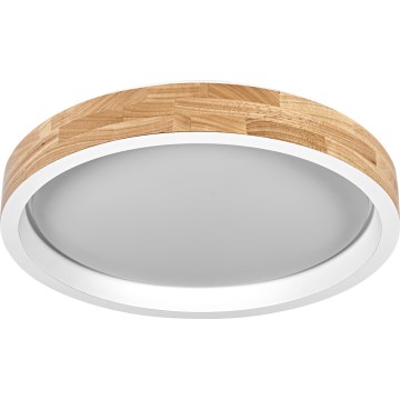 Osram - Dimmbare LED-Deckenleuchte MARIANO LED/24W/230V Ø 41 cm Eiche/weiß