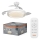 Osram - dimmbare LED-Deckenleuchte mit Ventilator PONIENTE LED/36W/230V 3000/4000/6500K + Fernbedienung