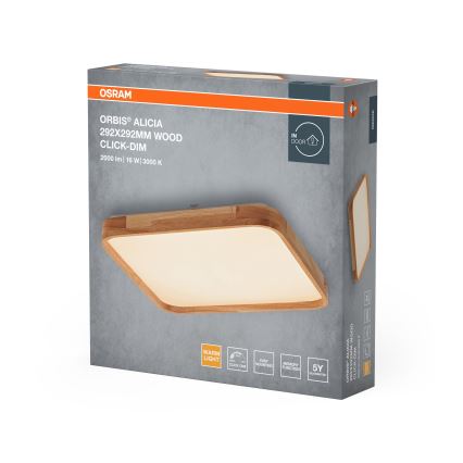 Osram - LED-dimmbare Deckenleuchte ORBIS ALICIA LED/16W/230V 29,2x29,2 cm beige