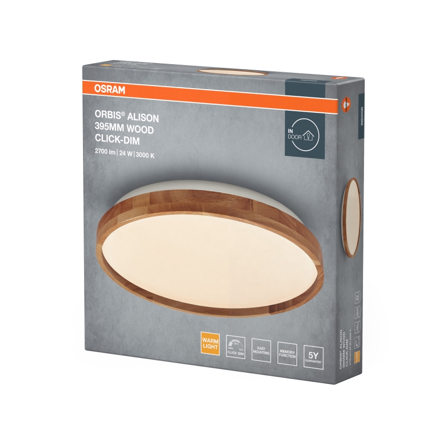 Osram - dimmbare LED-Deckenleuchte ORBIS ALISON LED/24W/230V Ø 39,5 cm beige