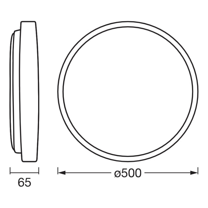 Osram - dimmbare LED-Deckenleuchte ORBIS ALISON LED/36W/230V, Ø 50 cm, beige