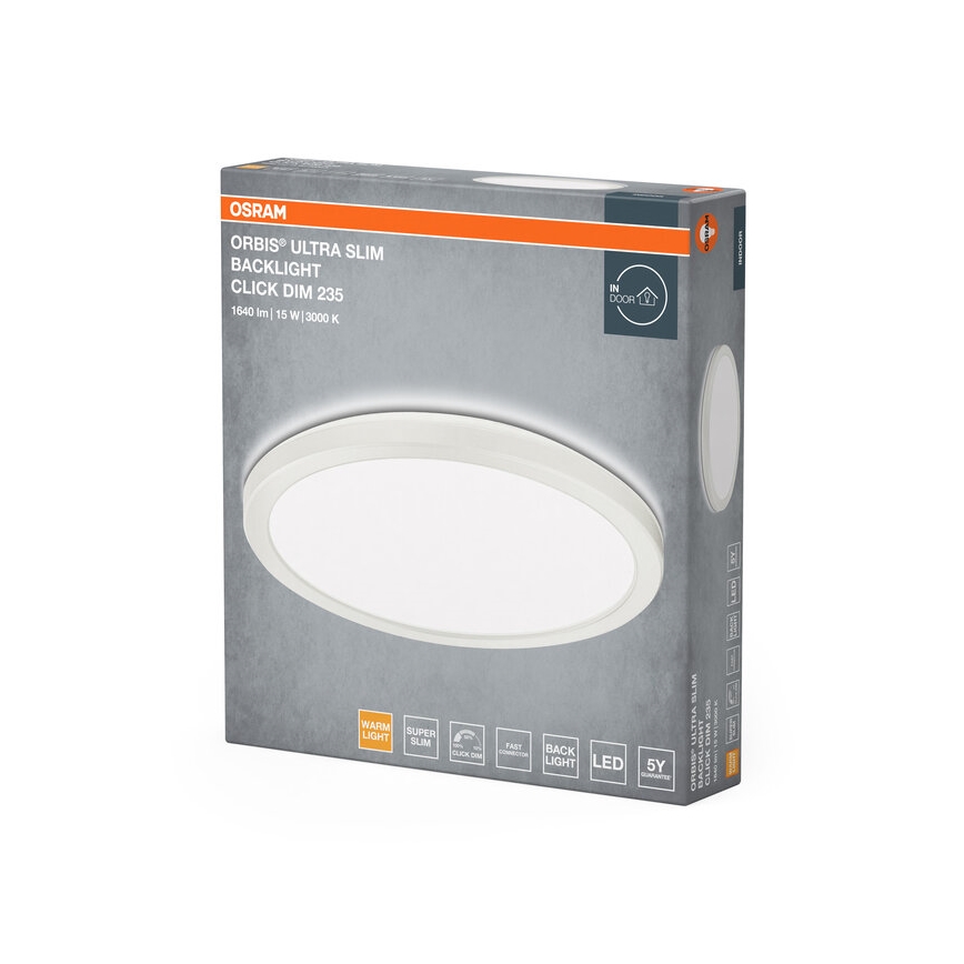 Osram - dimmbare LED-Deckenleuchte ORBIS LED/15W/230V weiß