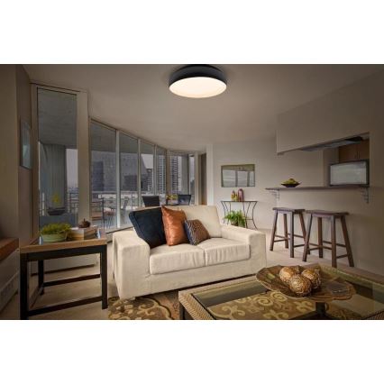 Osram - Dimmbare LED-Deckenleuchte ORBIS LIVIA LED/36W/230V Ø 52 cm schwarz/weiß