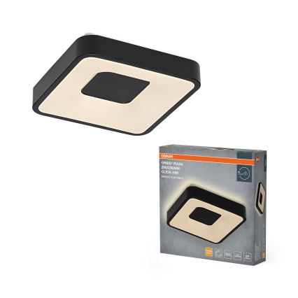 Osram - Dimmbare LED-Deckenleuchte ORBIS PIANA LED/16W/230V 29x29 cm schwarz