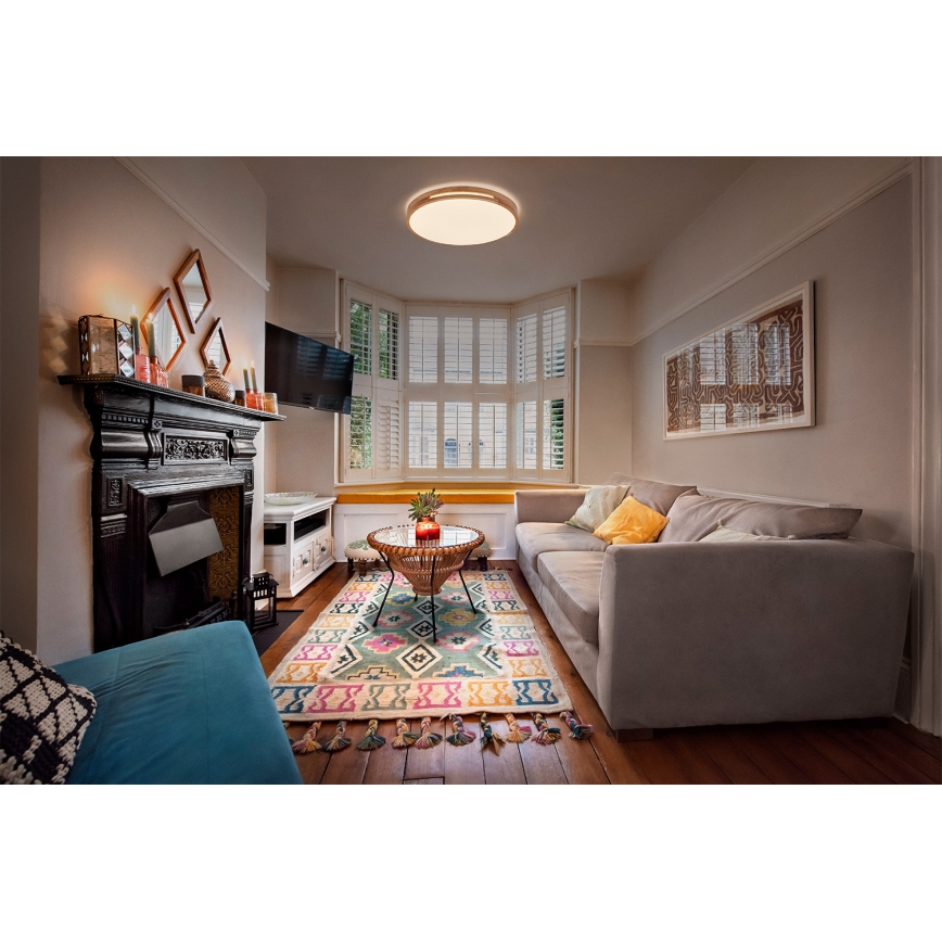 Osram - dimmbare LED-Deckenleuchte ORBIS WOODBURRY LED/16W/230V Ø 30 cm