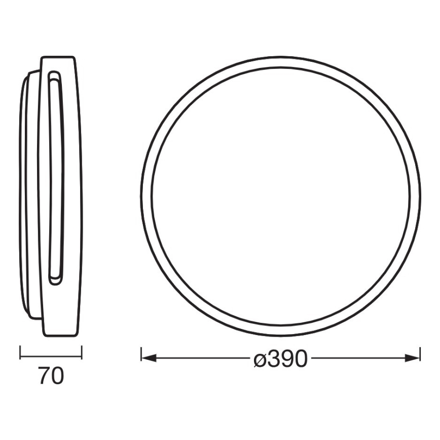 Osram - LED-dimmbare Deckenleuchte ORBIS WOODBURRY LED/24W/230V Ø 39 cm beige