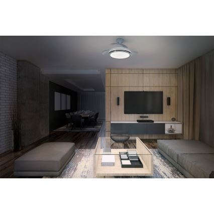 Osram - Dimmbare LED-Deckenleuchte mit Ventilator LEVECHE LED/36W/230V 3000/4000/6500K + Fernbedienung