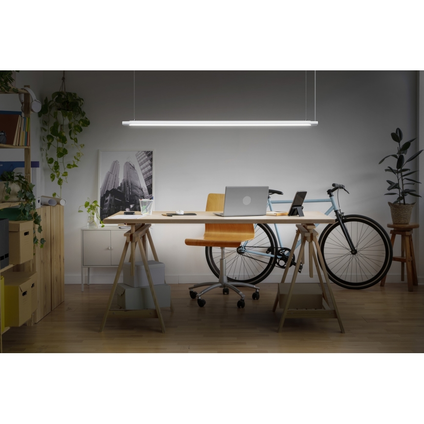 Osram - LED-dimmbare Pendelleuchte mit Seilabhängung OFFICE LINE LED/40W/230V 4000K 120 cm weiß