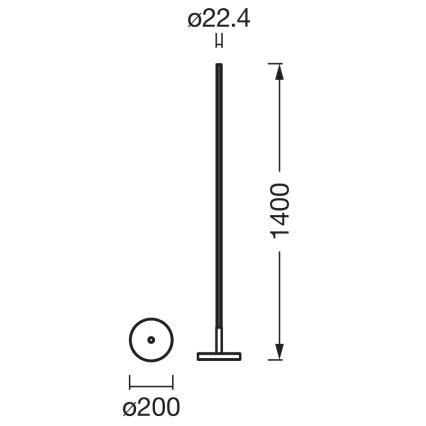 Osram - LED RGBW dimmbare Stehleuchte SMART+ MAGIC LED/11,5W/230V 2700-6500K silber Wi-Fi + Fernbedienung