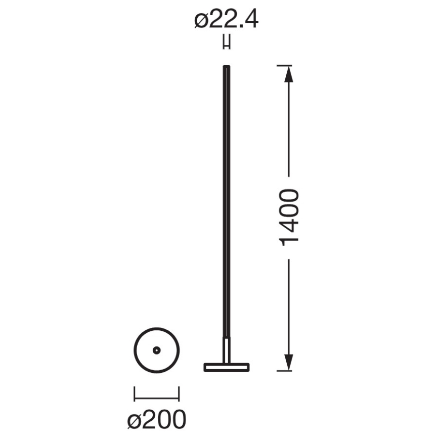 Osram - LED RGBW dimmbare Stehleuchte SMART+ MAGIC LED/11,5W/230V 2700-6500K silber Wi-Fi + Fernbedienung